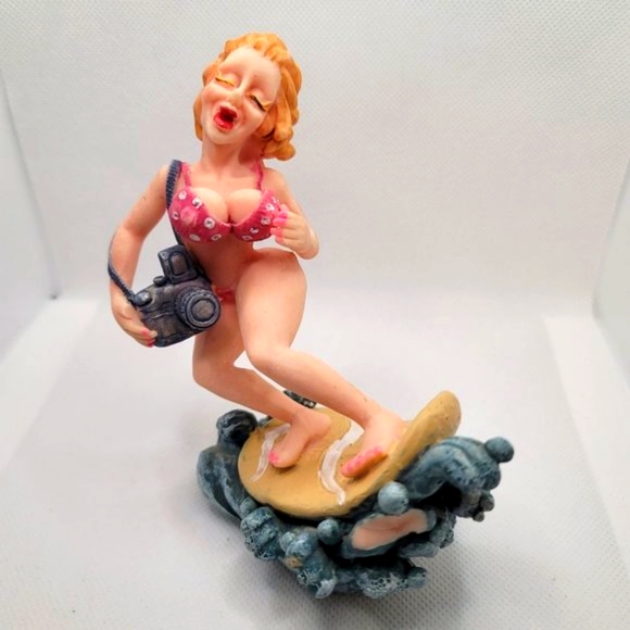 Other - Surfer Girl with Camera and Big Boobs